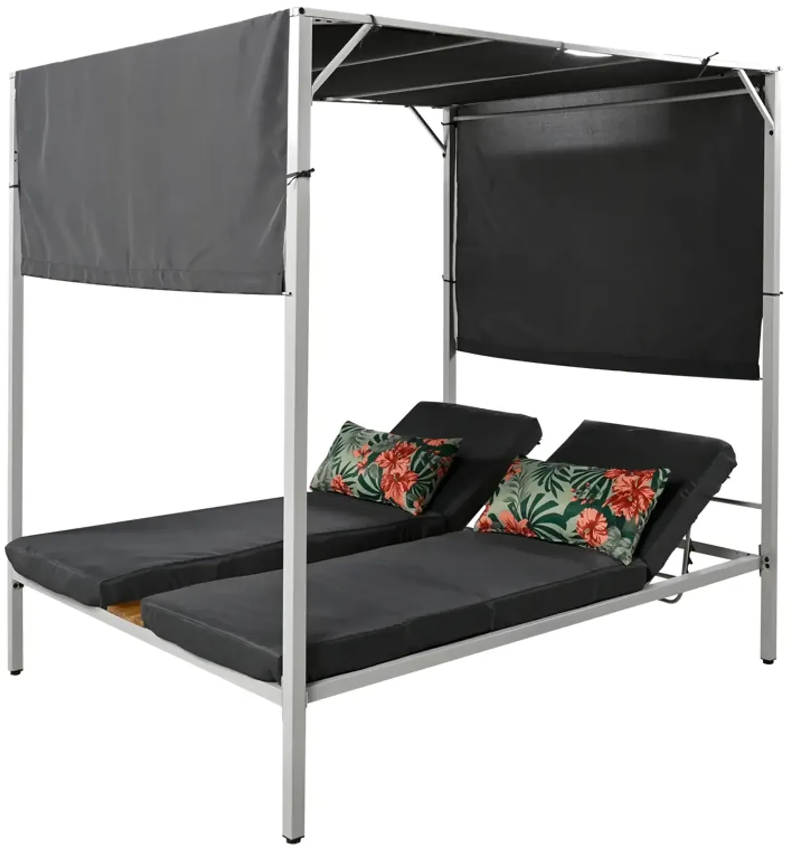 Merax Outdoor Patio Sunbed Daybed with Cushions