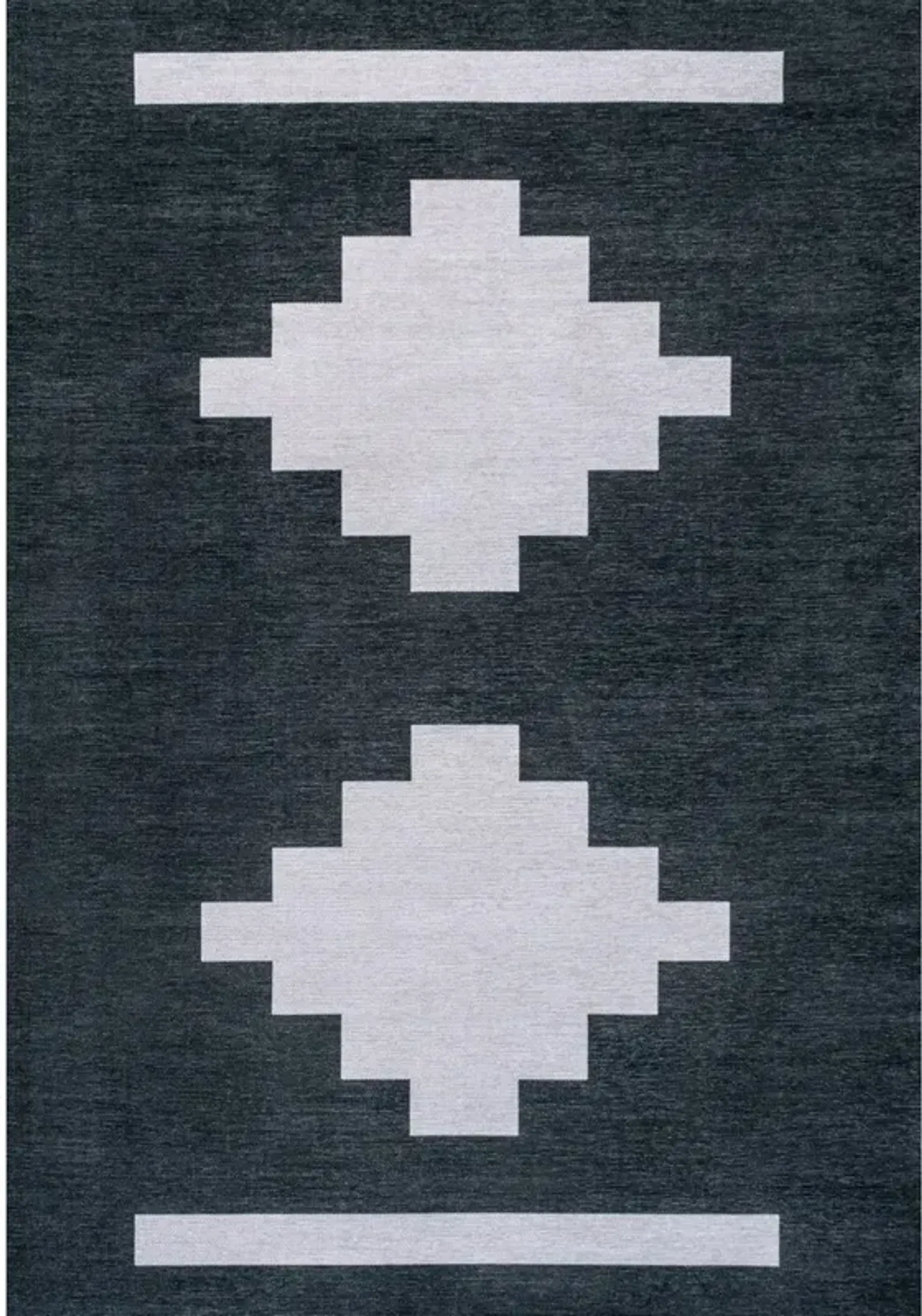 Adriel Geometric Medallion Machine-Washable Area Rug