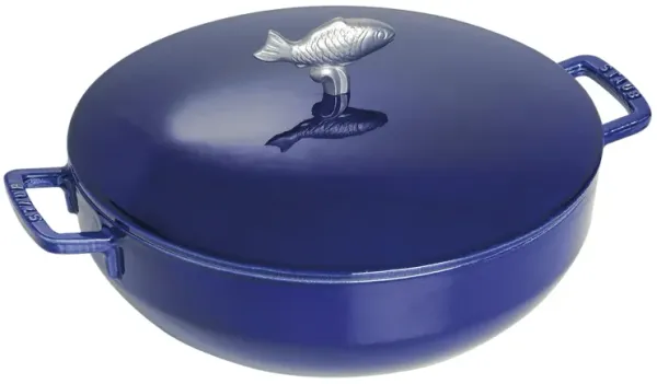Staub Cast Iron 5-qt Bouillabaisse Pot - Dark Blue