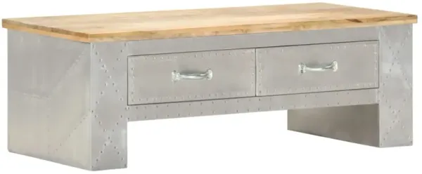 vidaXL Aviator Coffee Table 39.4"x19.7"x14.2" Solid Mango Wood