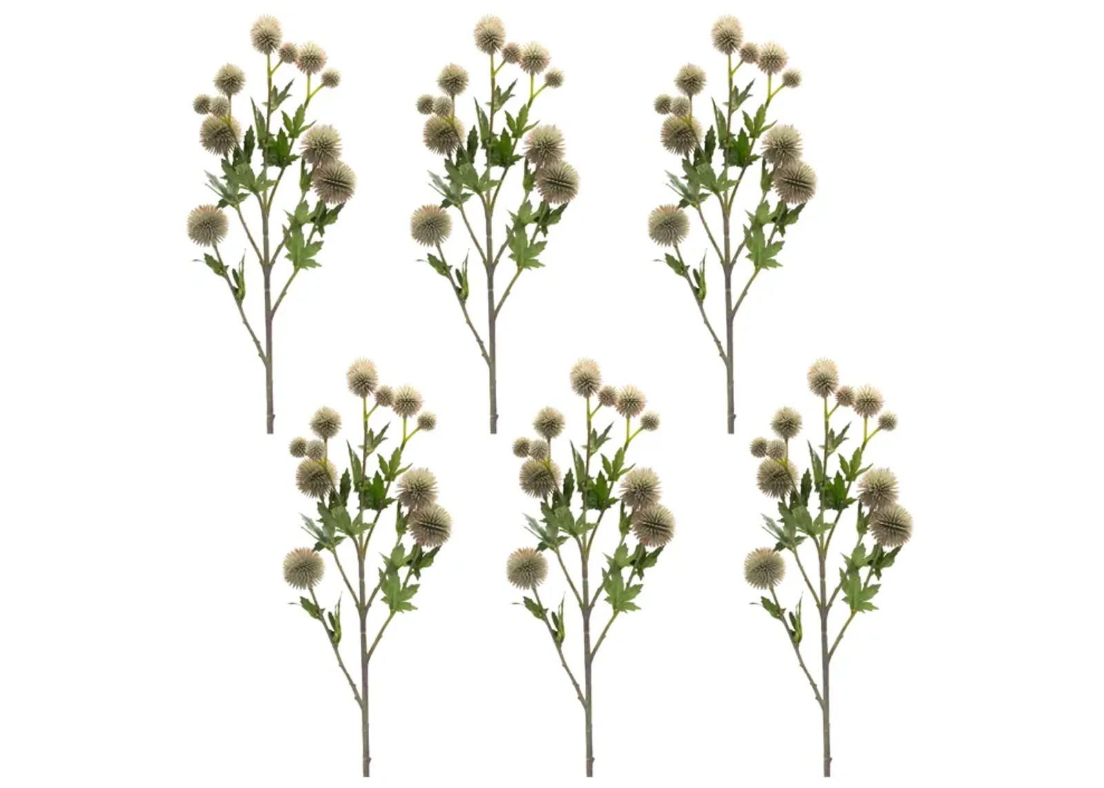 Allium Floral Spray for Elegant Home Décor and Floral Arrangements (Set of 6)