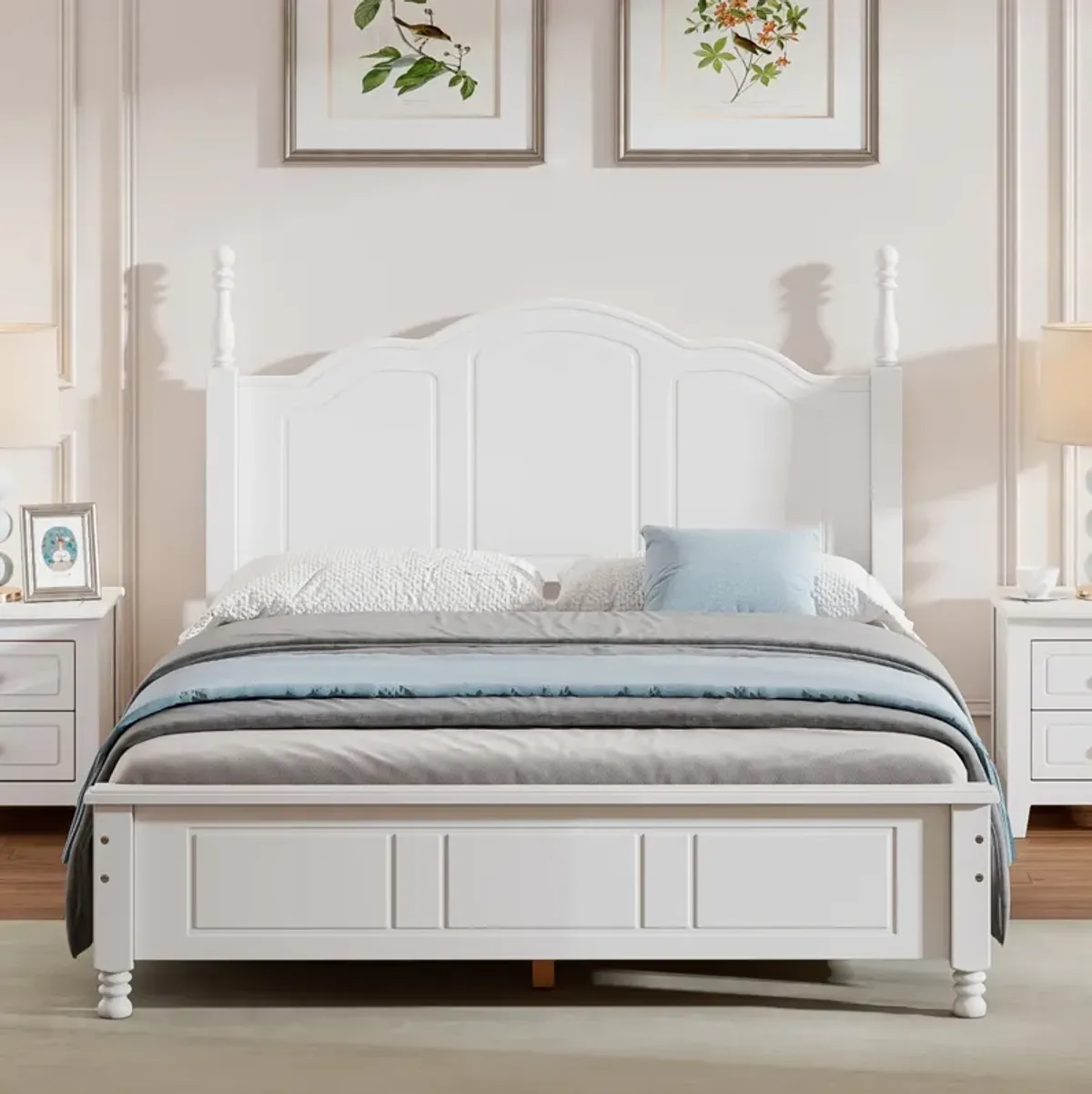 Merax Retro Style Platform Bed