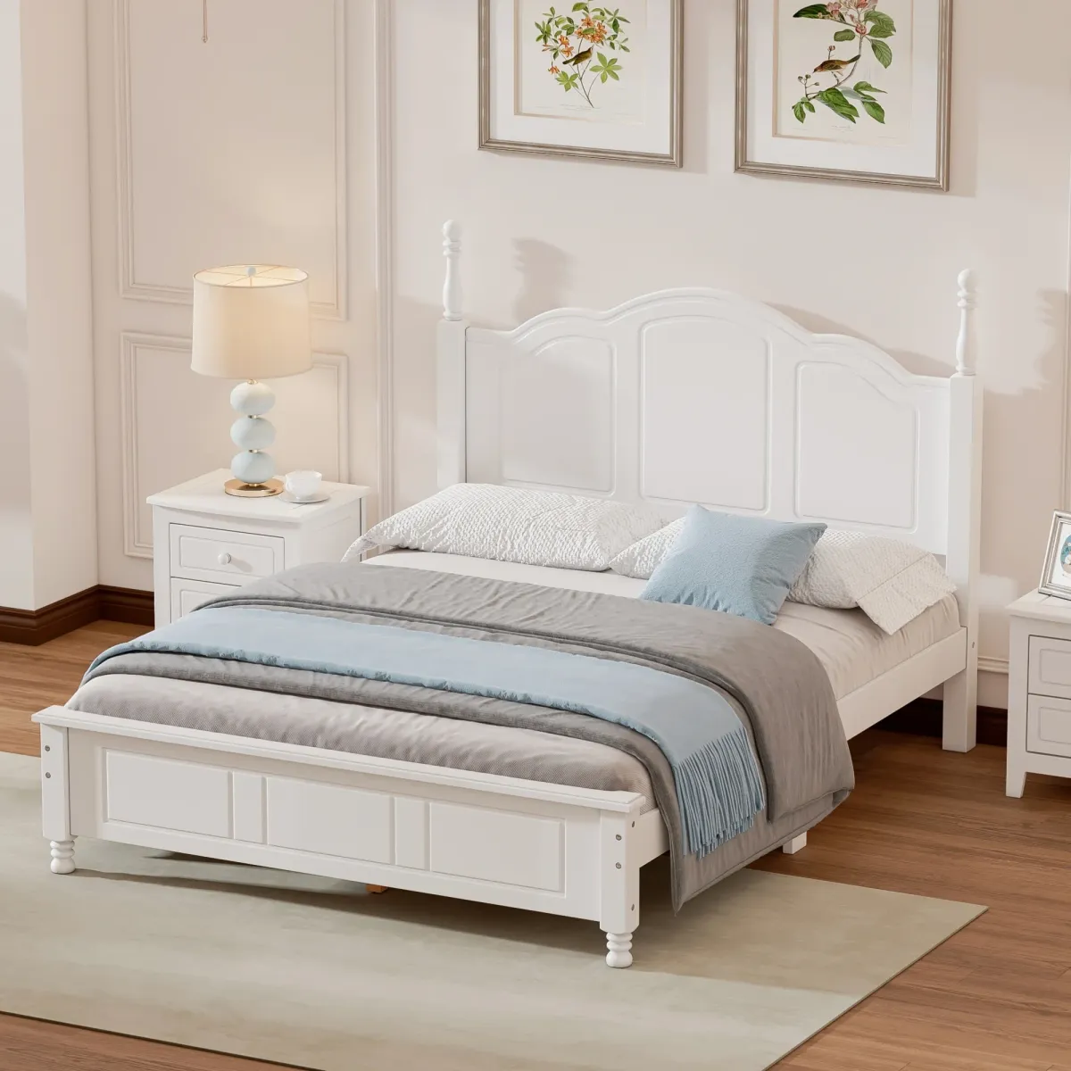 Merax Retro Style Platform Bed