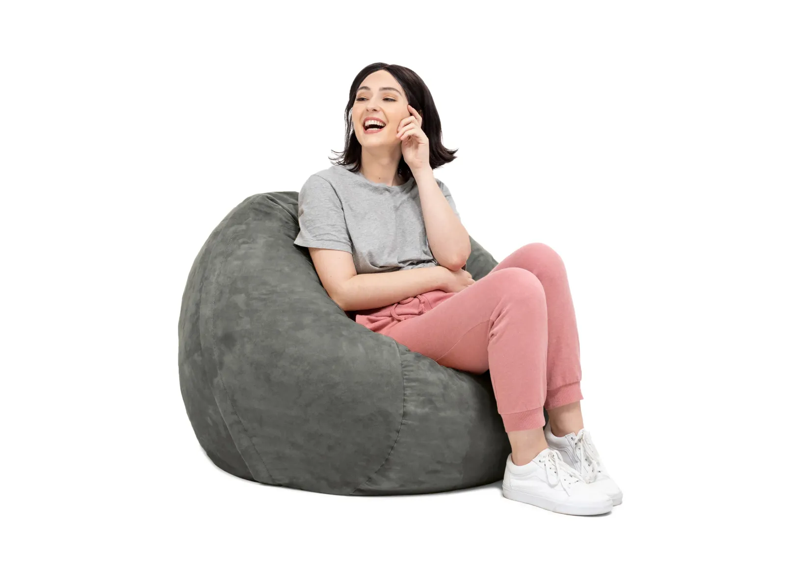 Jaxx Saxx 3 Foot Round Bean Bag w/ Removable Cover