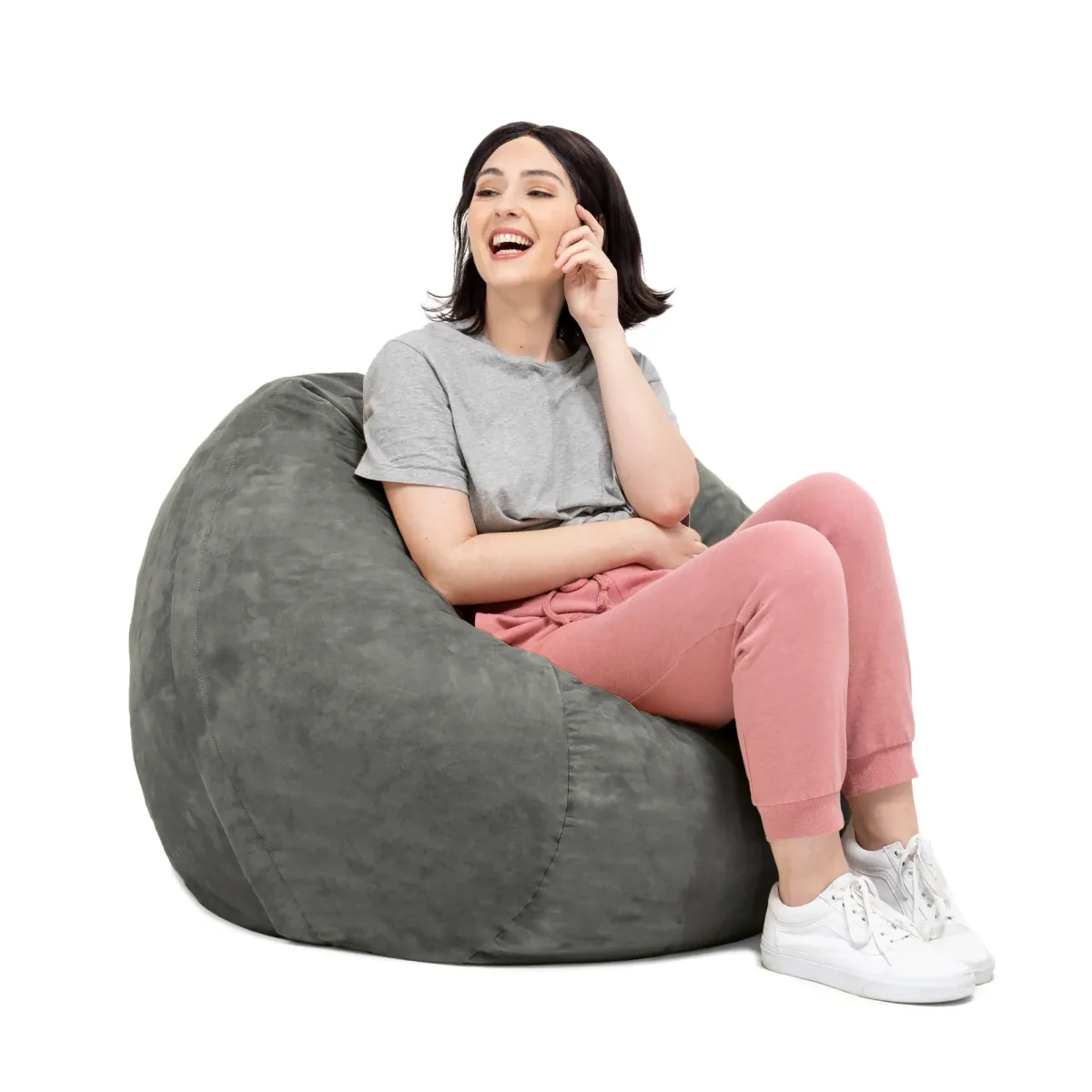 Jaxx Saxx 3 Foot Round Bean Bag w/ Removable Cover