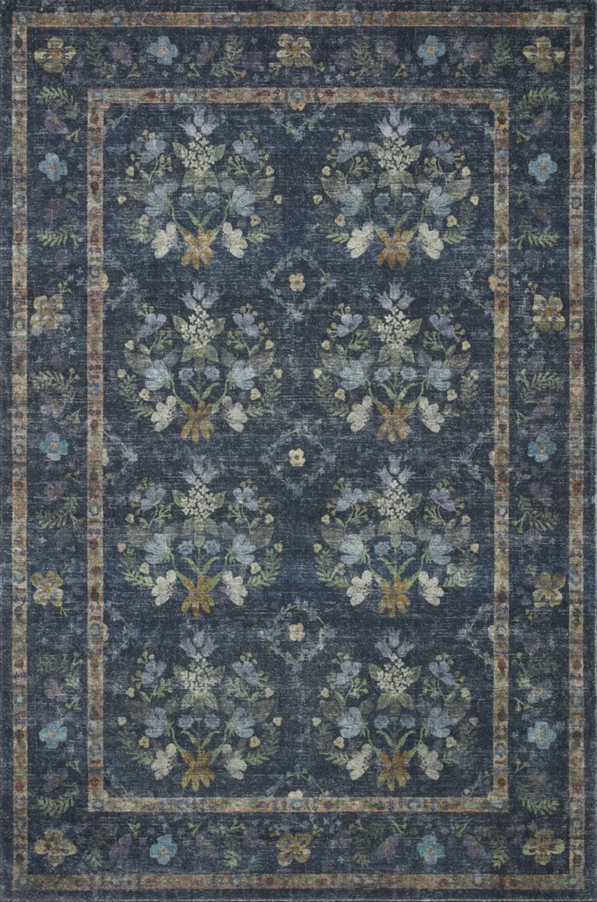 Courtyard COU04 Navy 3'6" x 5'6" Rug