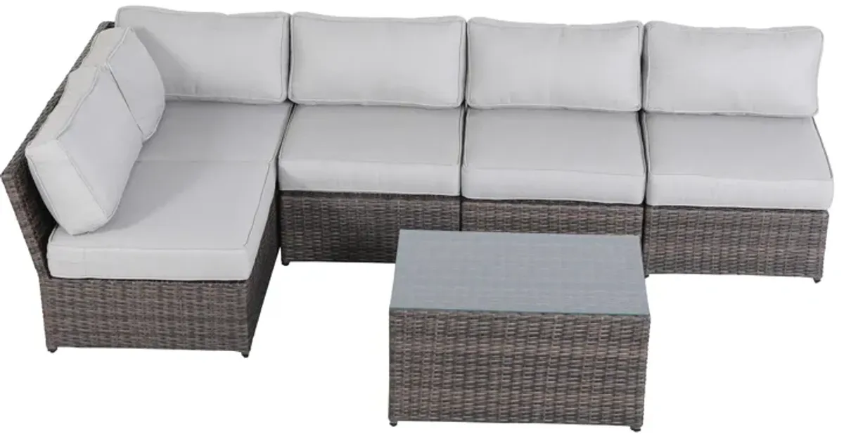 Living Source International Wicker Fully Assembled 4 - Person Seating Group with Cushions New