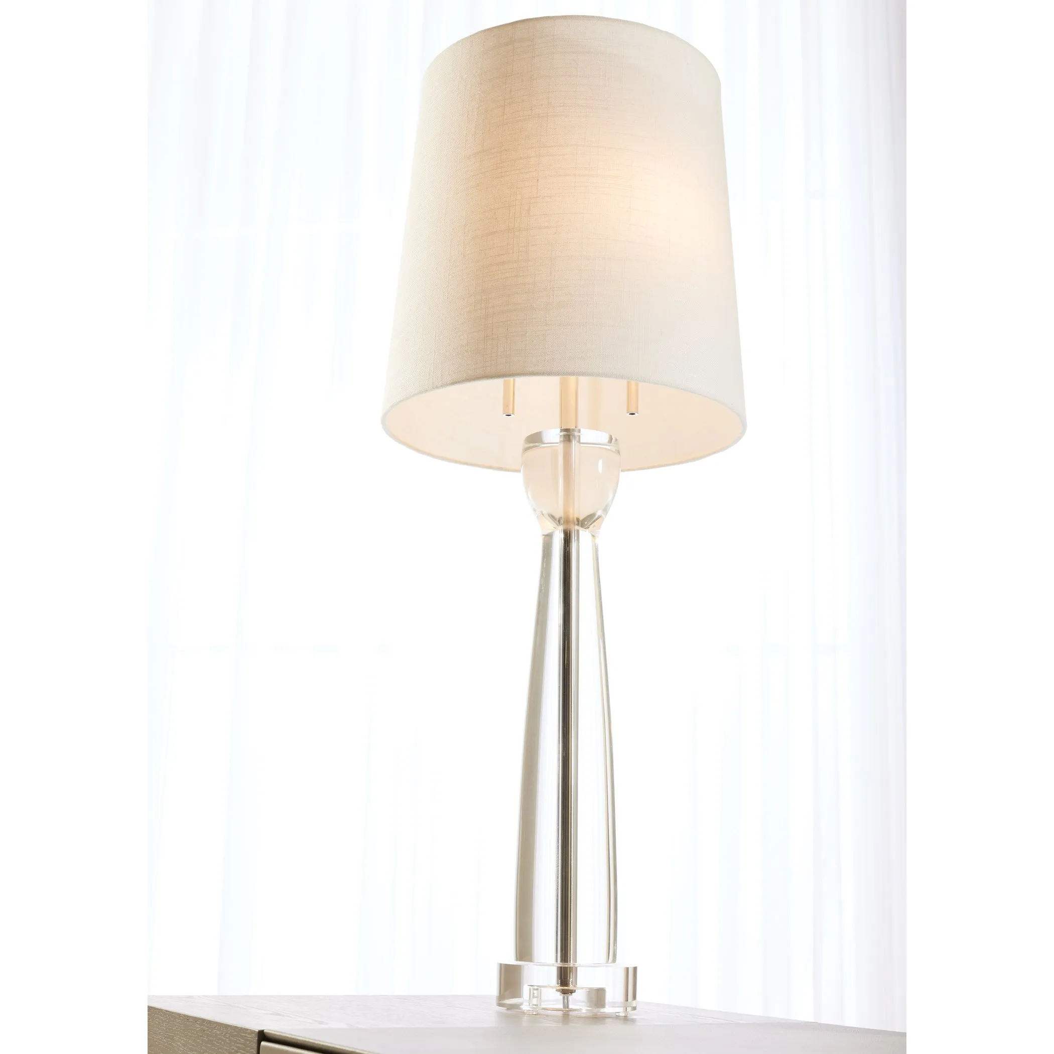 Modern Crystal Column Lamp