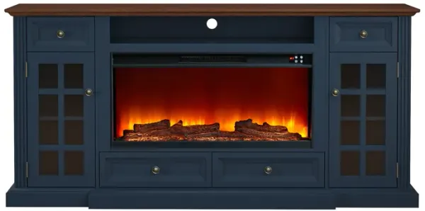 FESTIVO Modern TV Stand with Electric Fireplace - Fits TVs Up to 78 Inches
