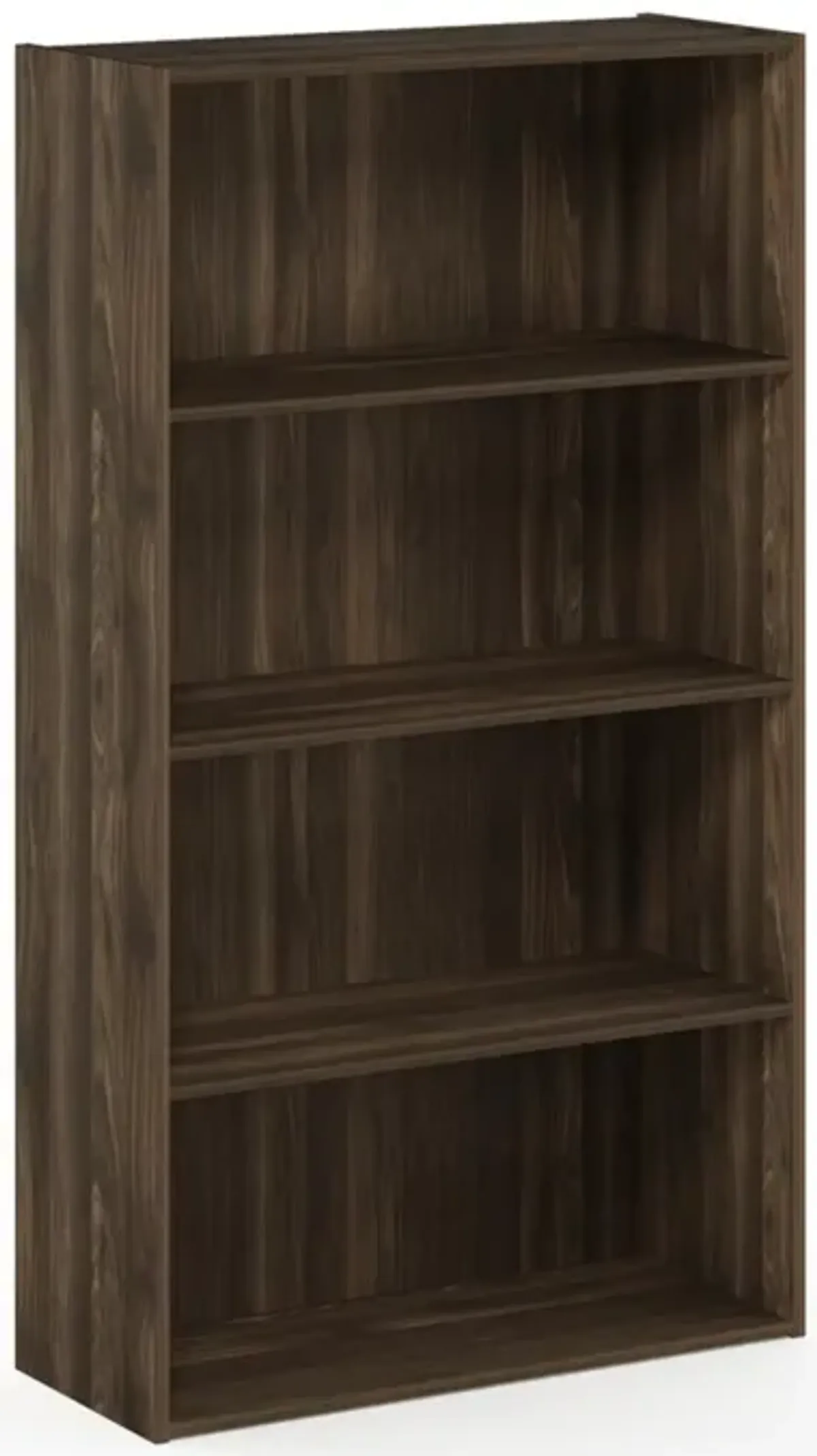 Furinno Pasir 4-Tier Open Shelf, Columbia Walnut