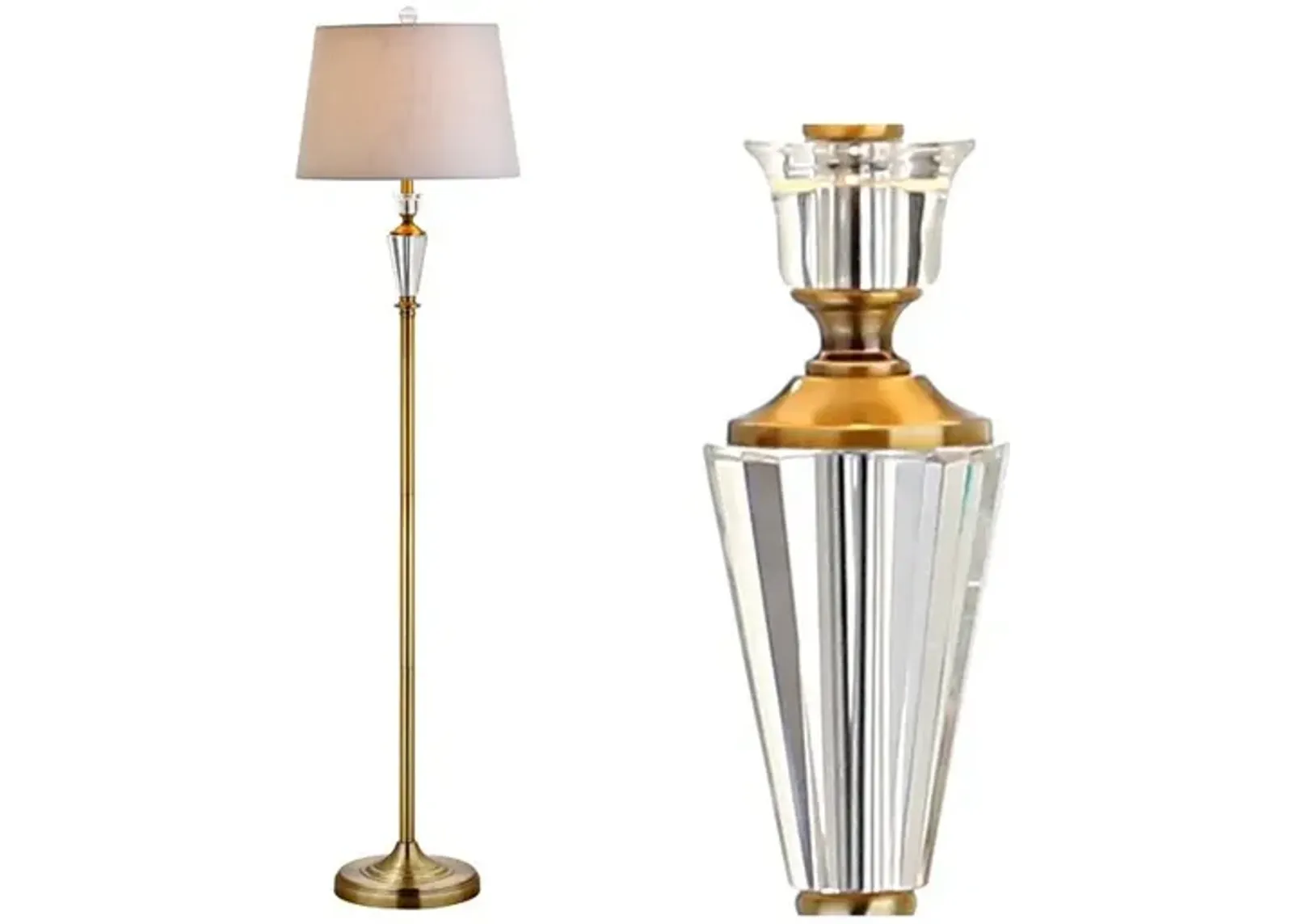 Harper Crystal / Metal LED Floor Lamp