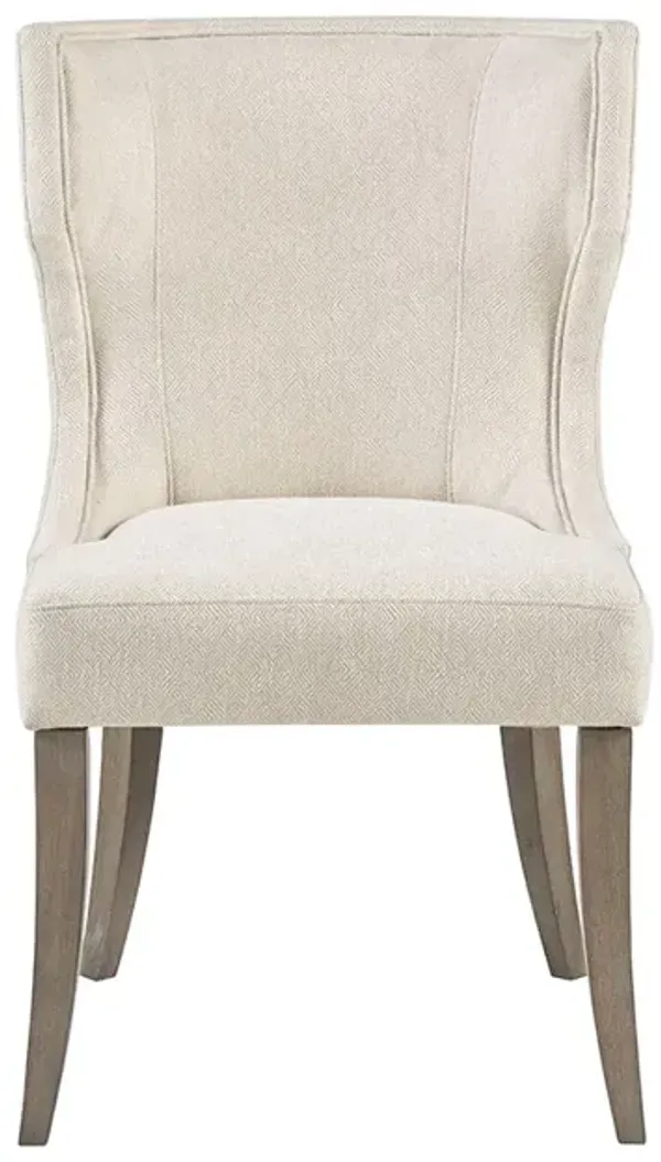 Gracie Mills Allie Upholstered Contemporary Wingback Dining Chair