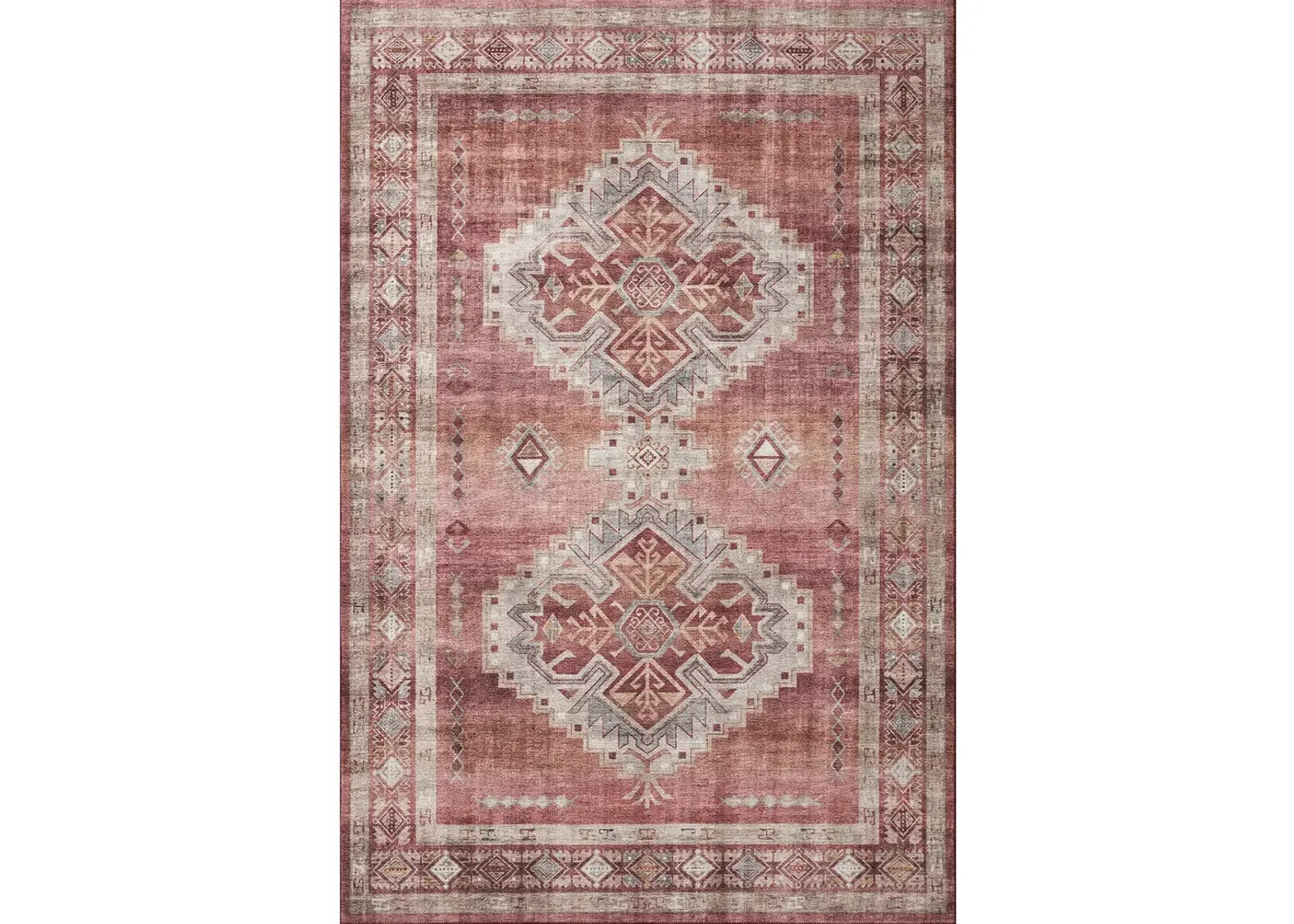 Heidi HEI03 Sunset/Natural 3'6" x 5'6" Rug by Loloi II