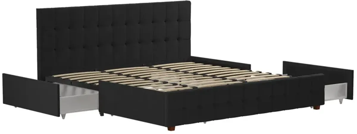 Elizabeth Upholstered Bed with Storage