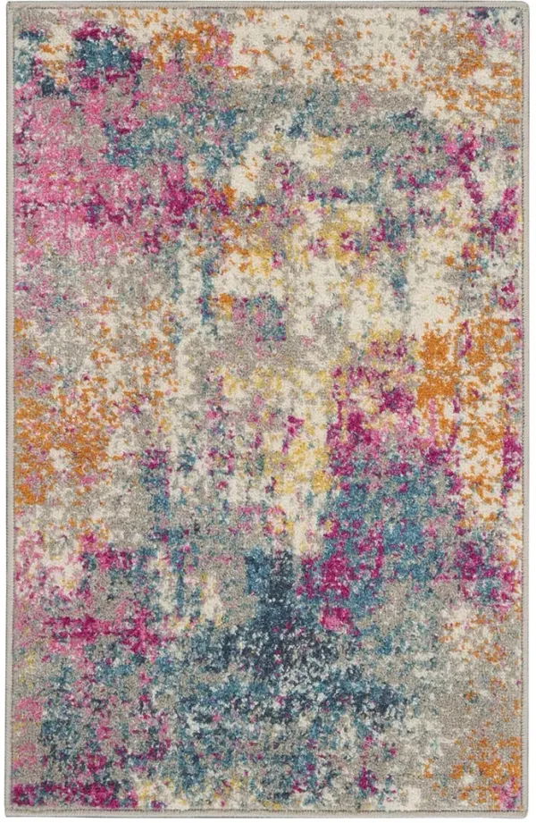 Passion PSN36 Ivory/Multicolor 1'10" x 6' Rug