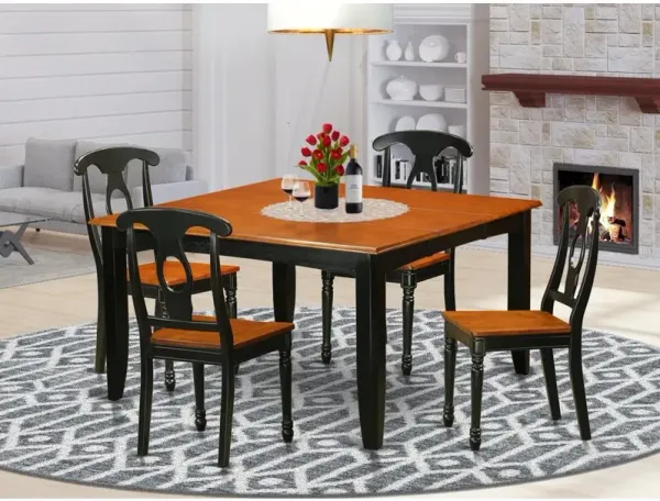 5 PC Dining room set-Dining Table and 4 Wooden Dining Chairs