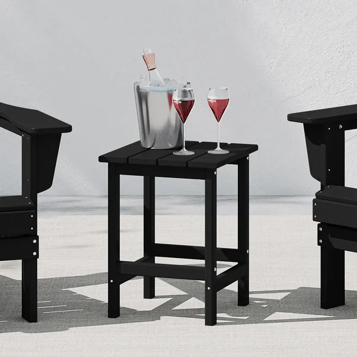 WestinTrends Westintrends 14" square outdoor Side table for Adirondack chair