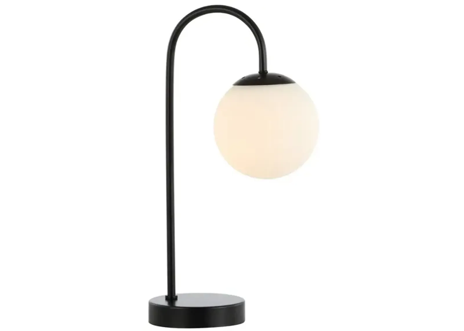 Arco Iron/Glass Minimalist Mid-Century Globe LED Table Lamp