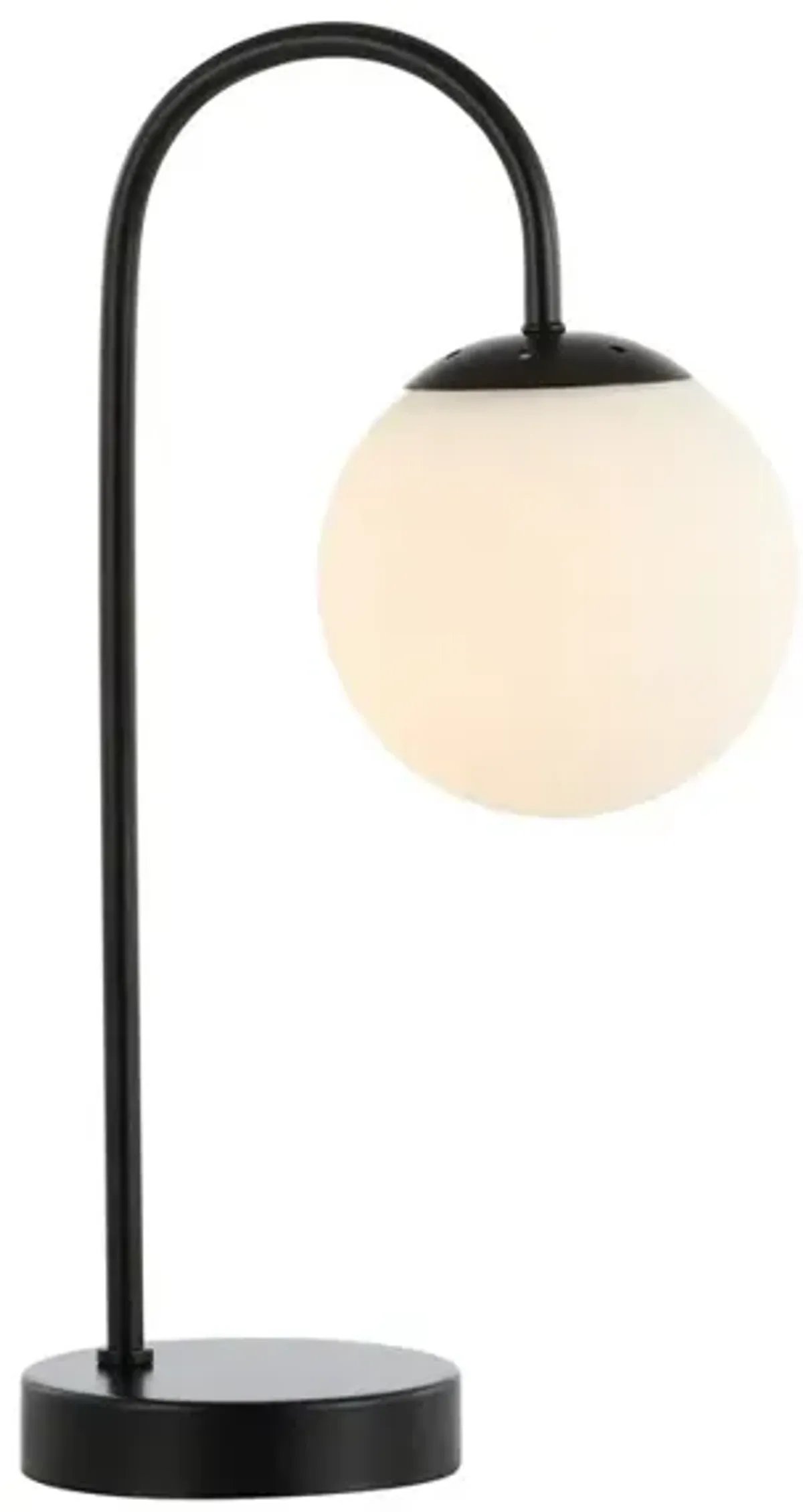 Arco Iron/Glass Minimalist Mid-Century Globe LED Table Lamp