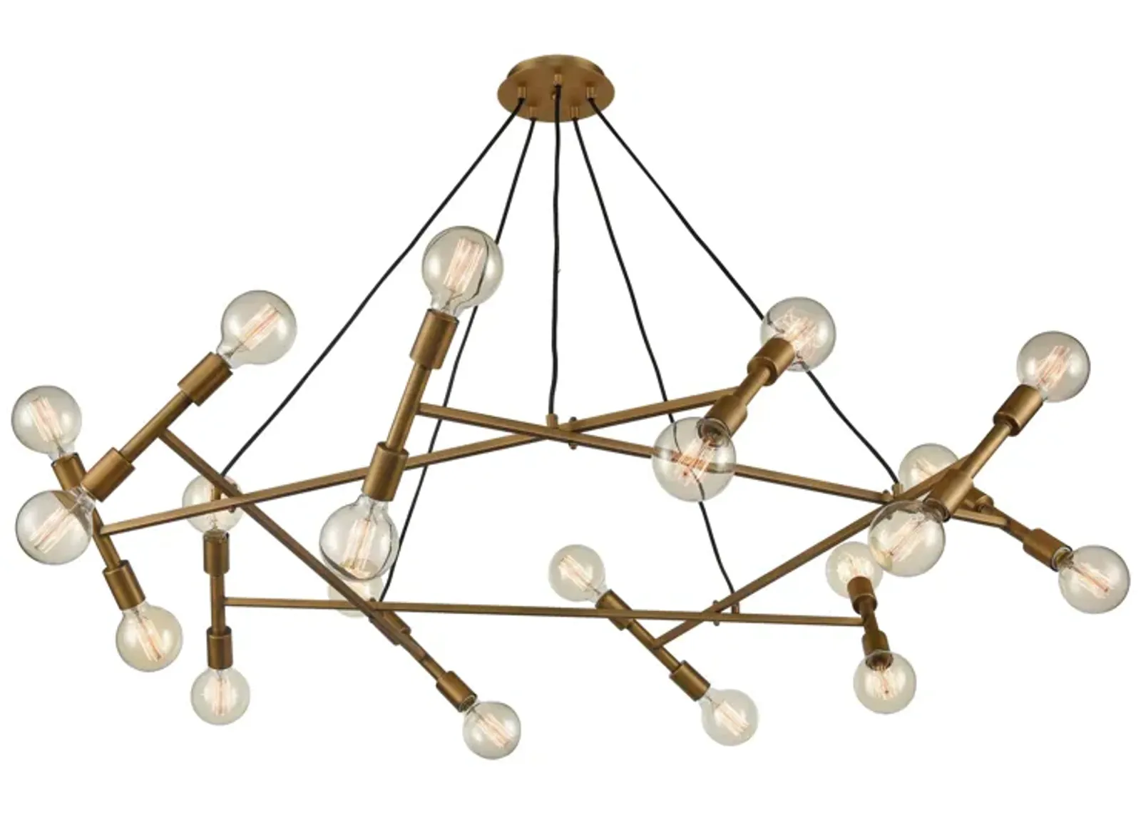 Guesting 54'' Wide 20-Light Chandelier