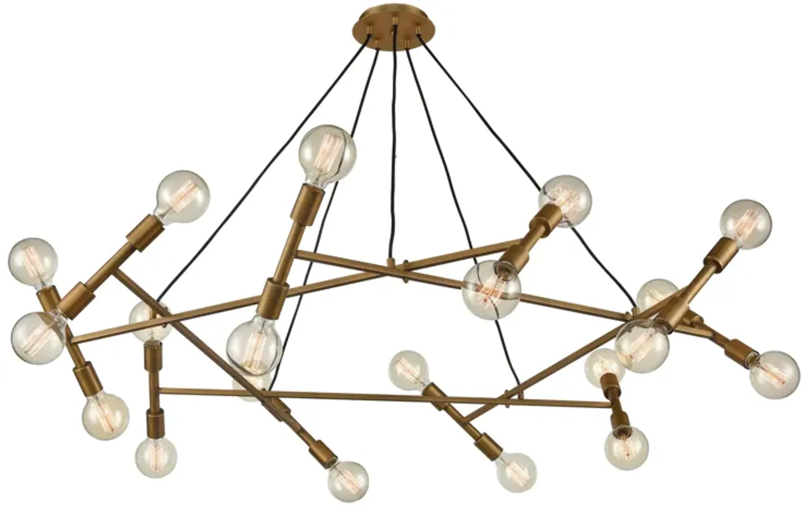 Guesting 54'' Wide 20-Light Chandelier