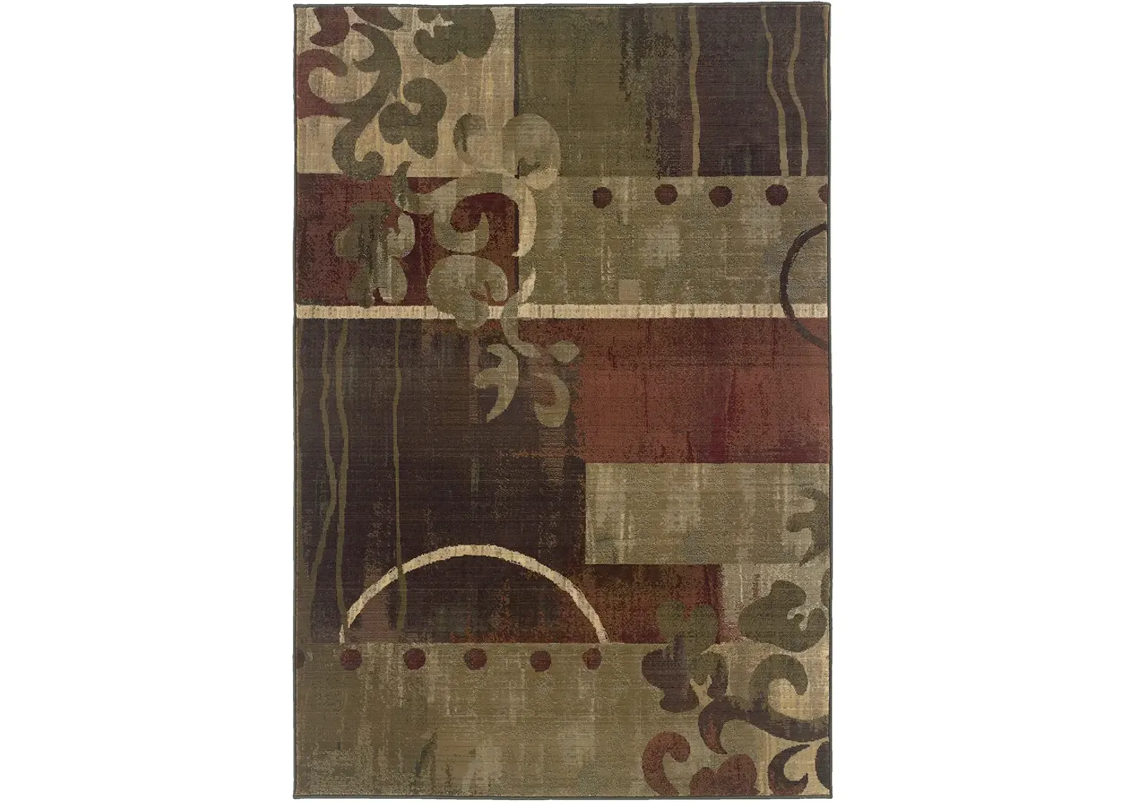 Generations 7'10" x 11' Grn Rug