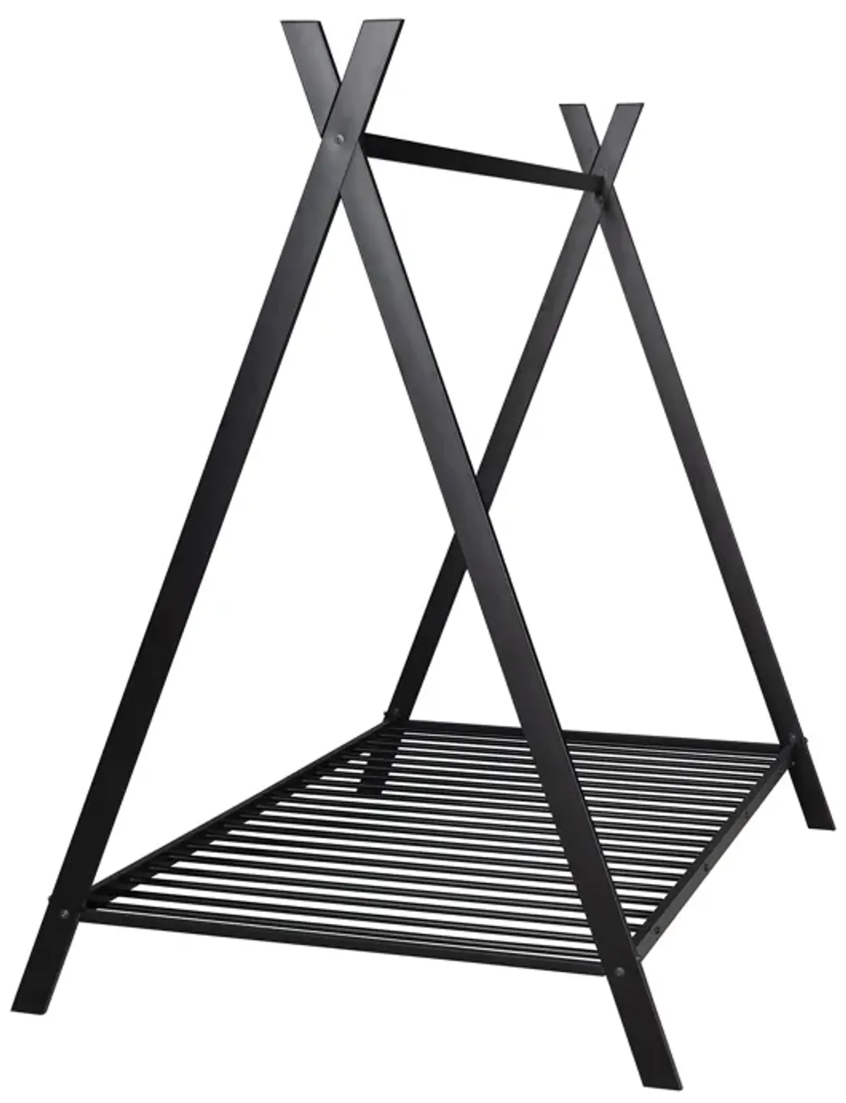 Wooden House Bed Frame with Canopy Tent for Kids & Toddlers Stylish Montessori Floor Bed