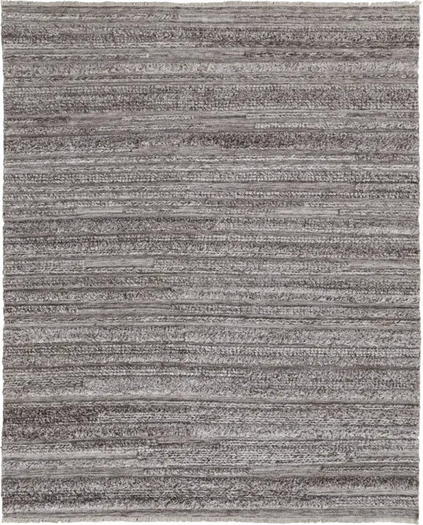 Alden 8637F Taupe/Ivory/Red 5' x 8' Rug