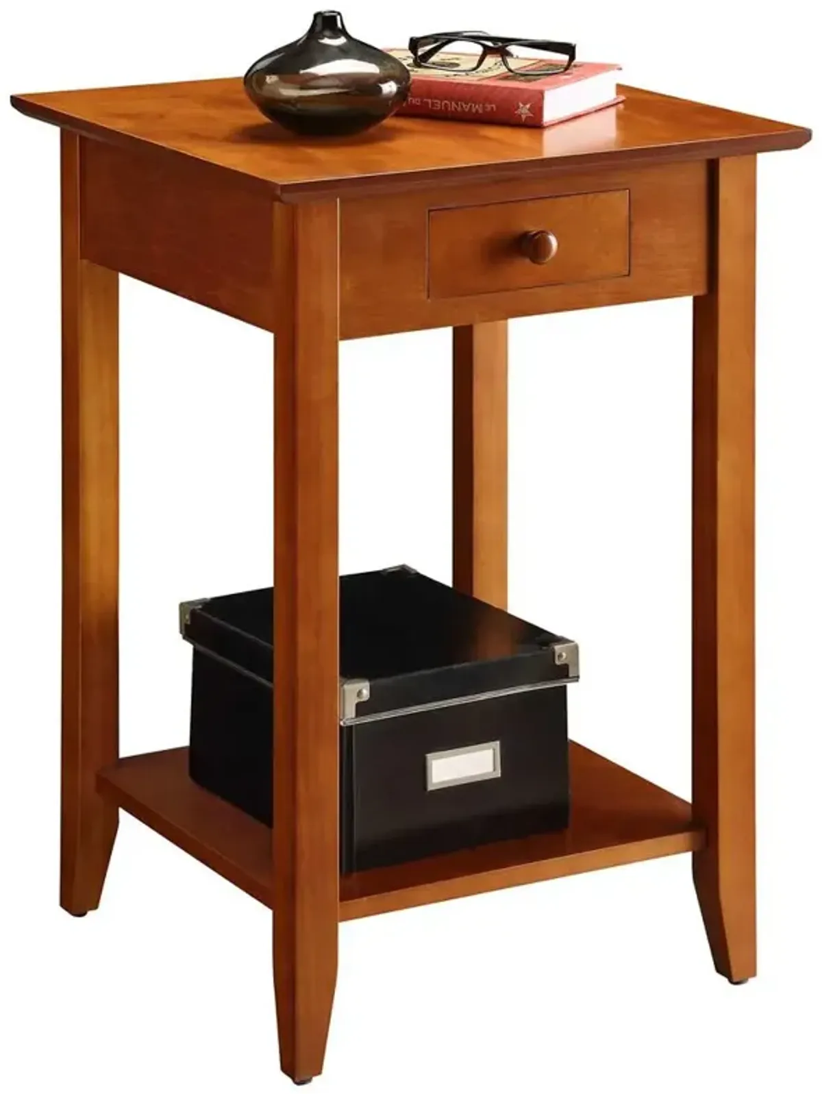 Convience Concept, Inc. American Heritage End Table with Drawer and Shelf