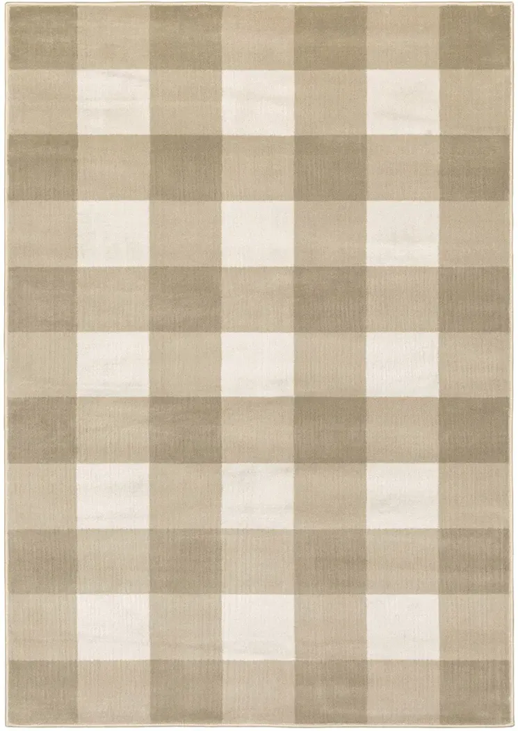 Georgia 6'7" x 9'2" Beige Rug