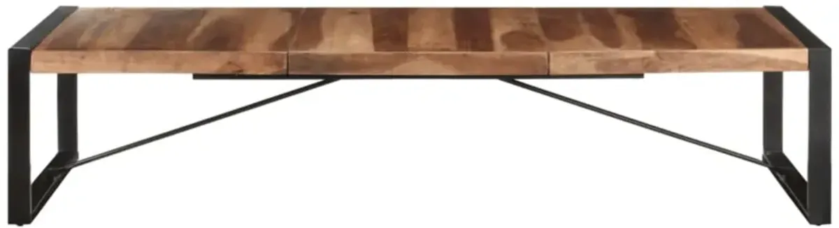 vidaXL Coffee Table 70.9"x35.4"x15.7" Solid Wood with Sheesham Finish