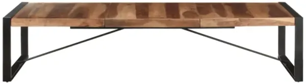 vidaXL Coffee Table 70.9"x35.4"x15.7" Solid Wood with Sheesham Finish