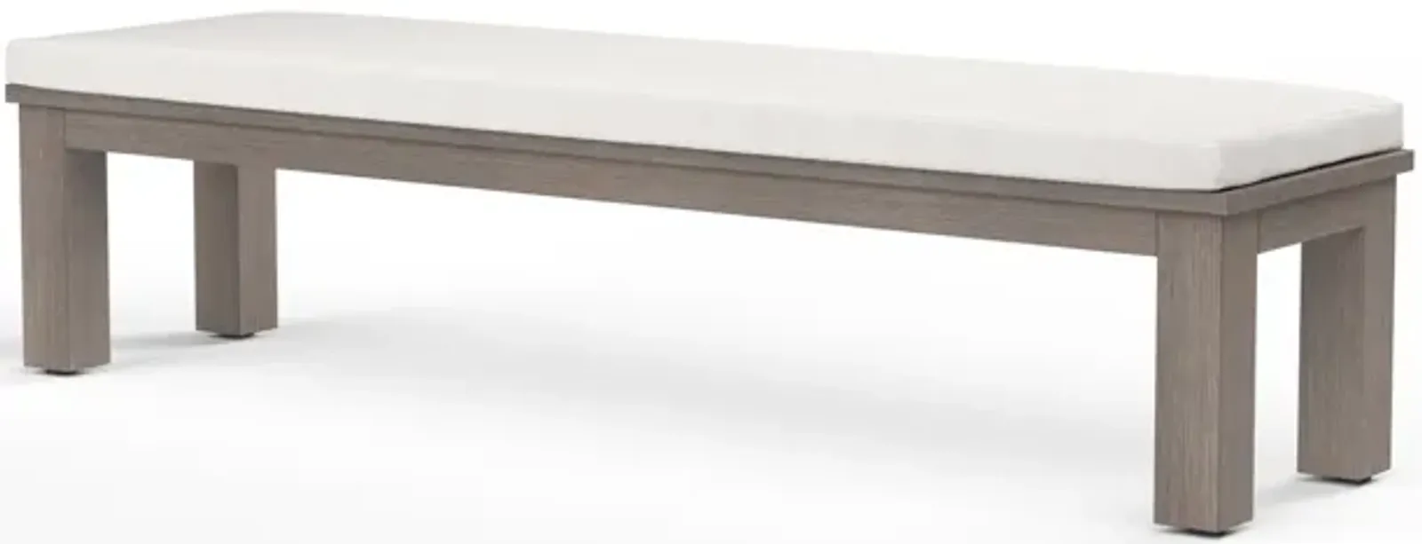 Laguna Dining Bench in Canvas Flax, No Welt