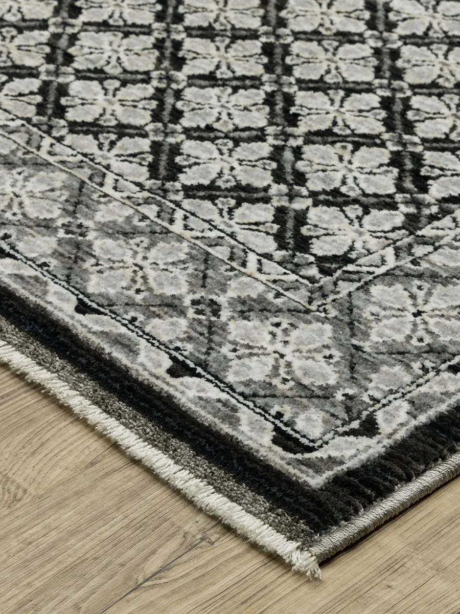 Chamberlain 3'3" x 5' Black Rug