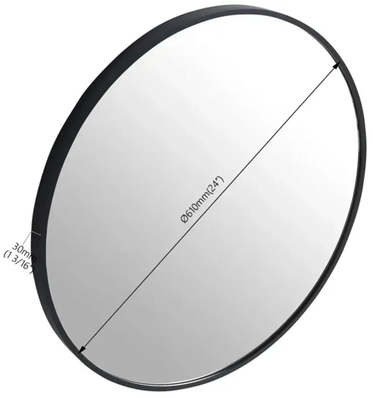 24 Large Round Circular Mirror