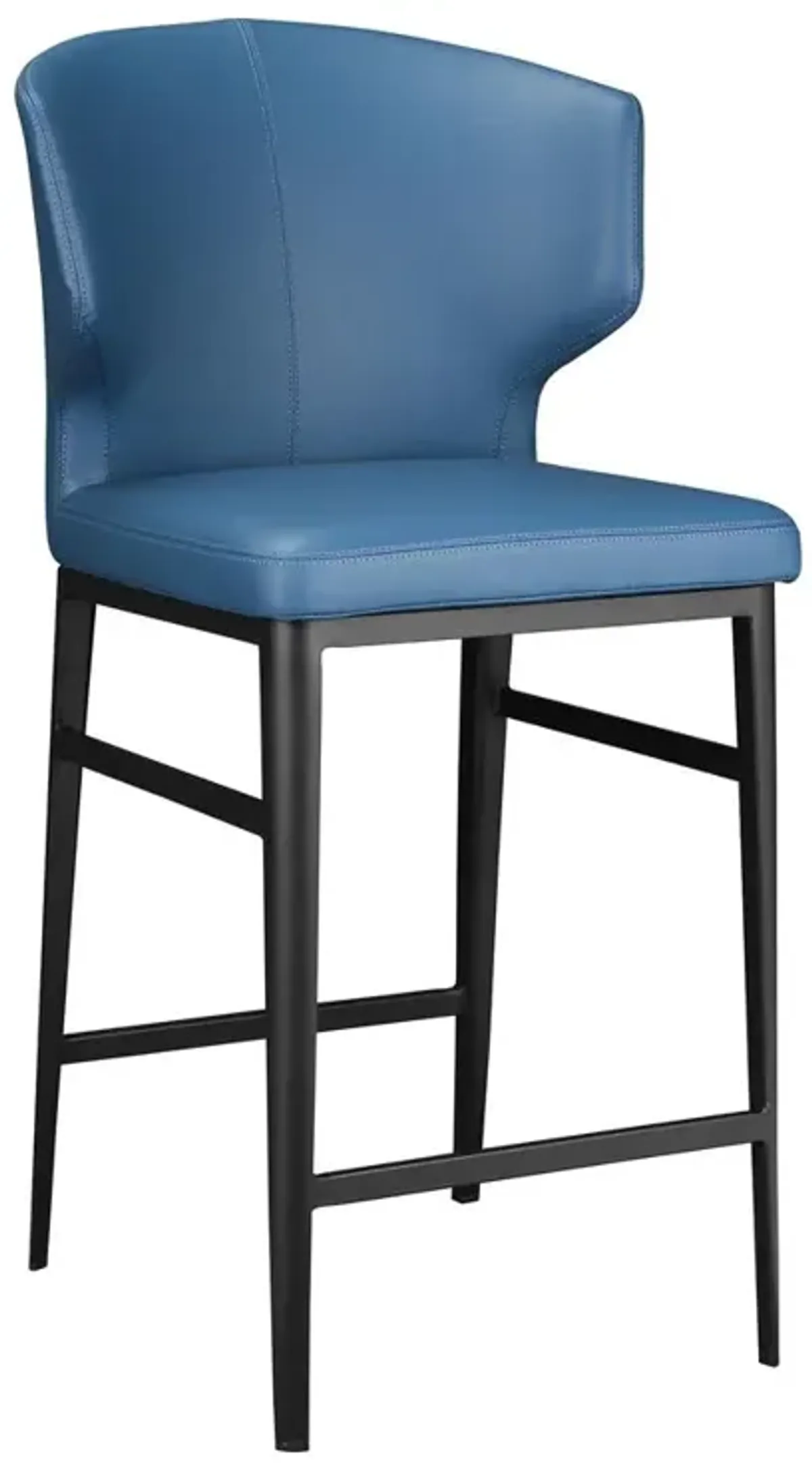 Moe's Home Collection DELANEY COUNTER STOOL STEEL BLUE