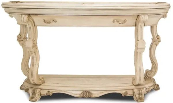 Michael Amini Platine de Royale Console Table - Champagne