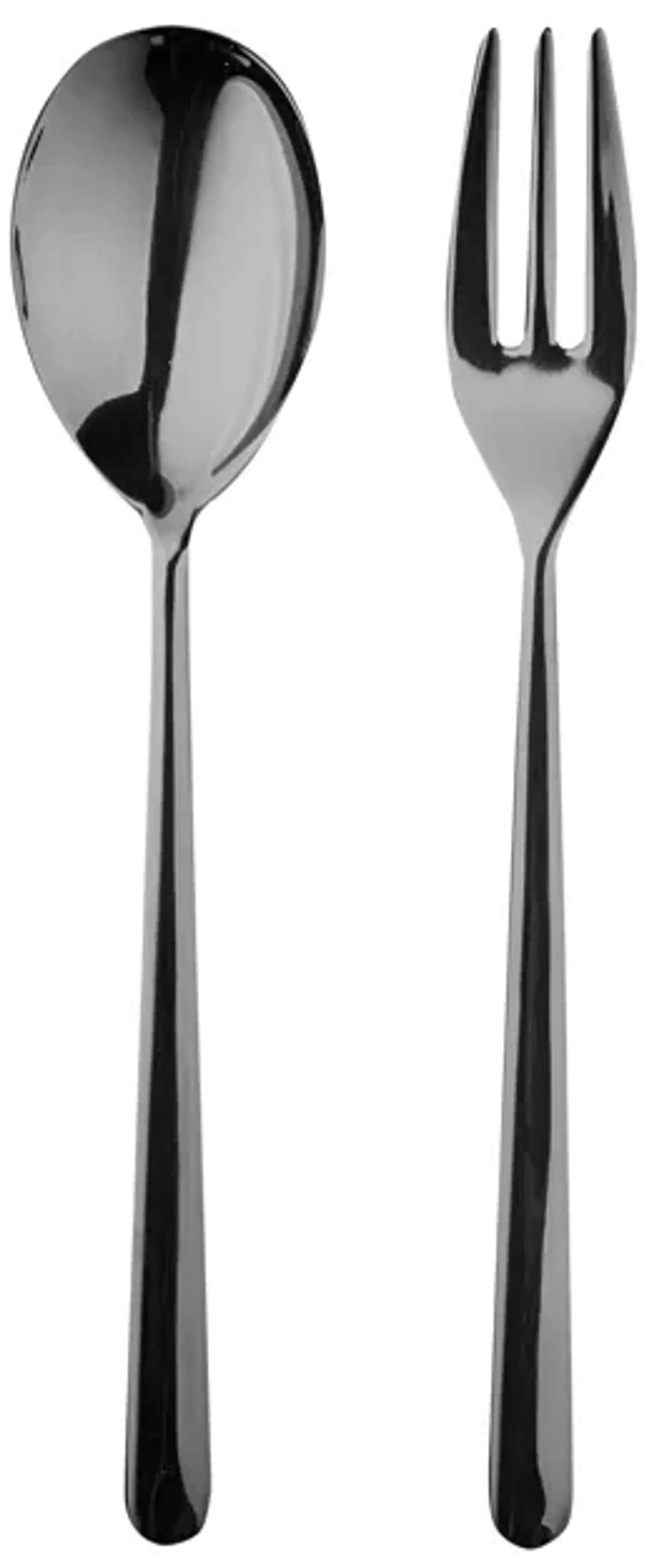 Linea 2 Piece Black Gold Serving Set