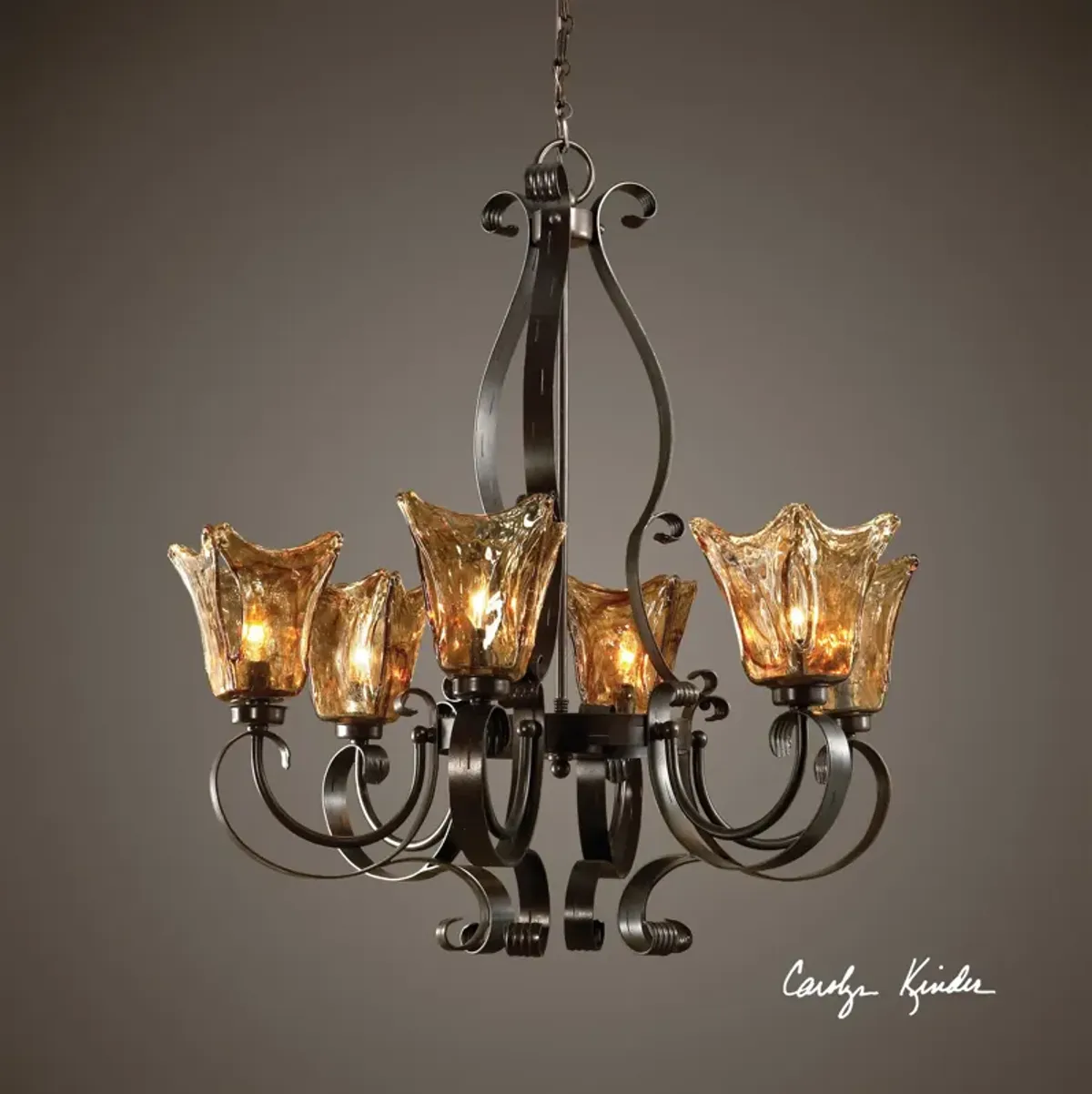 Uttermost Vetraio 6lt Oil Rubbed Bronze Chandelier