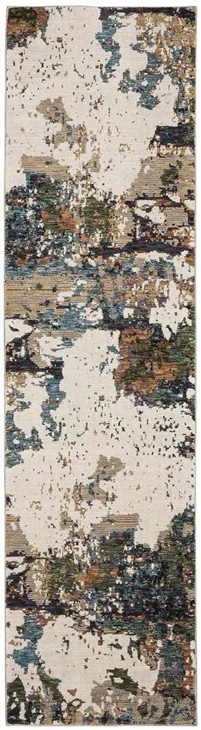 Evolution 2'3" x 8' Ivory Rug