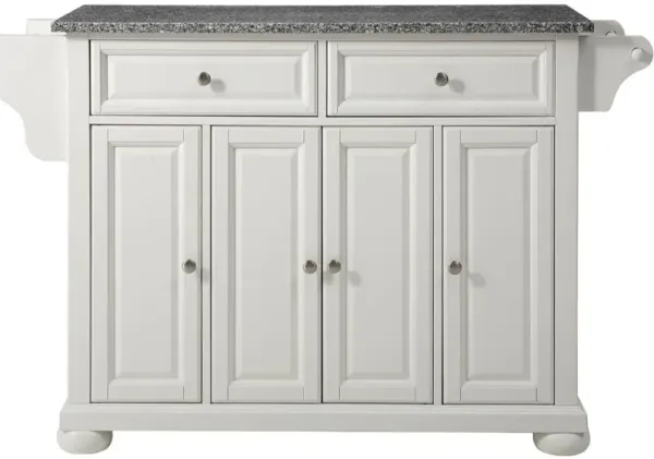 Alexandria Granite Top Full Size Kitchen Island/Cart