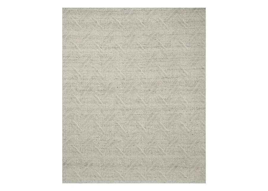 Raven RAV-01 Silver / Ivory 2''3" x 3''9" Rug by