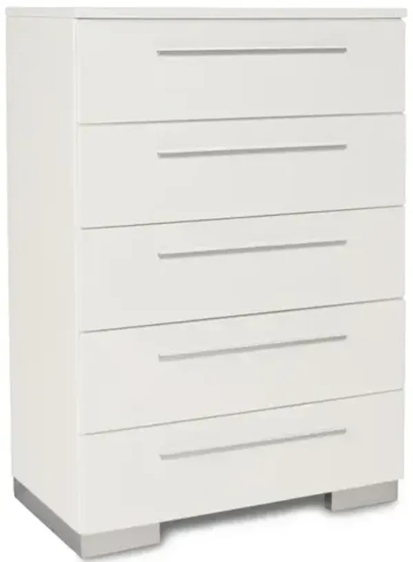 New Classic Furniture Furniture Sapphire Modern Solid Wood Chest in White