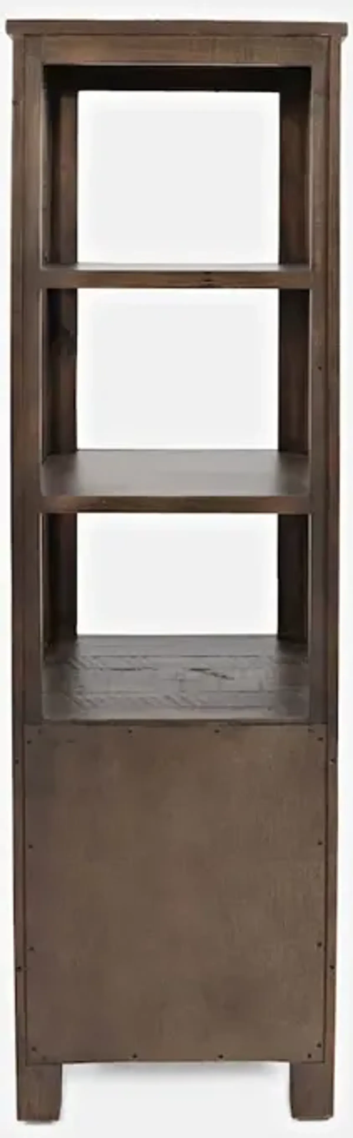 Jofran Madison County Rustic Reclaimed Solid Wood Farmhouse 22 Pier Bookcase