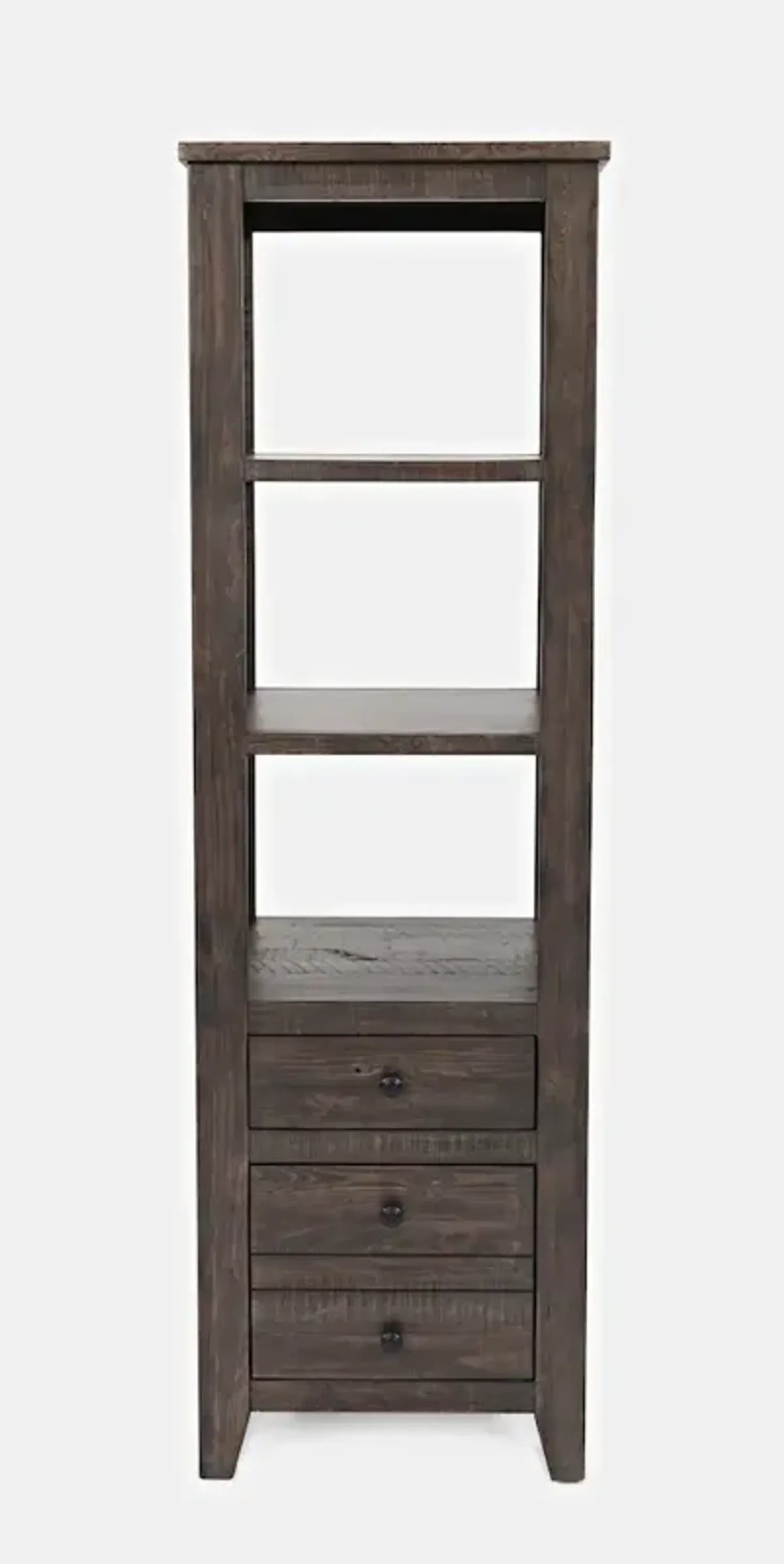 Jofran Madison County Rustic Reclaimed Solid Wood Farmhouse 22 Pier Bookcase