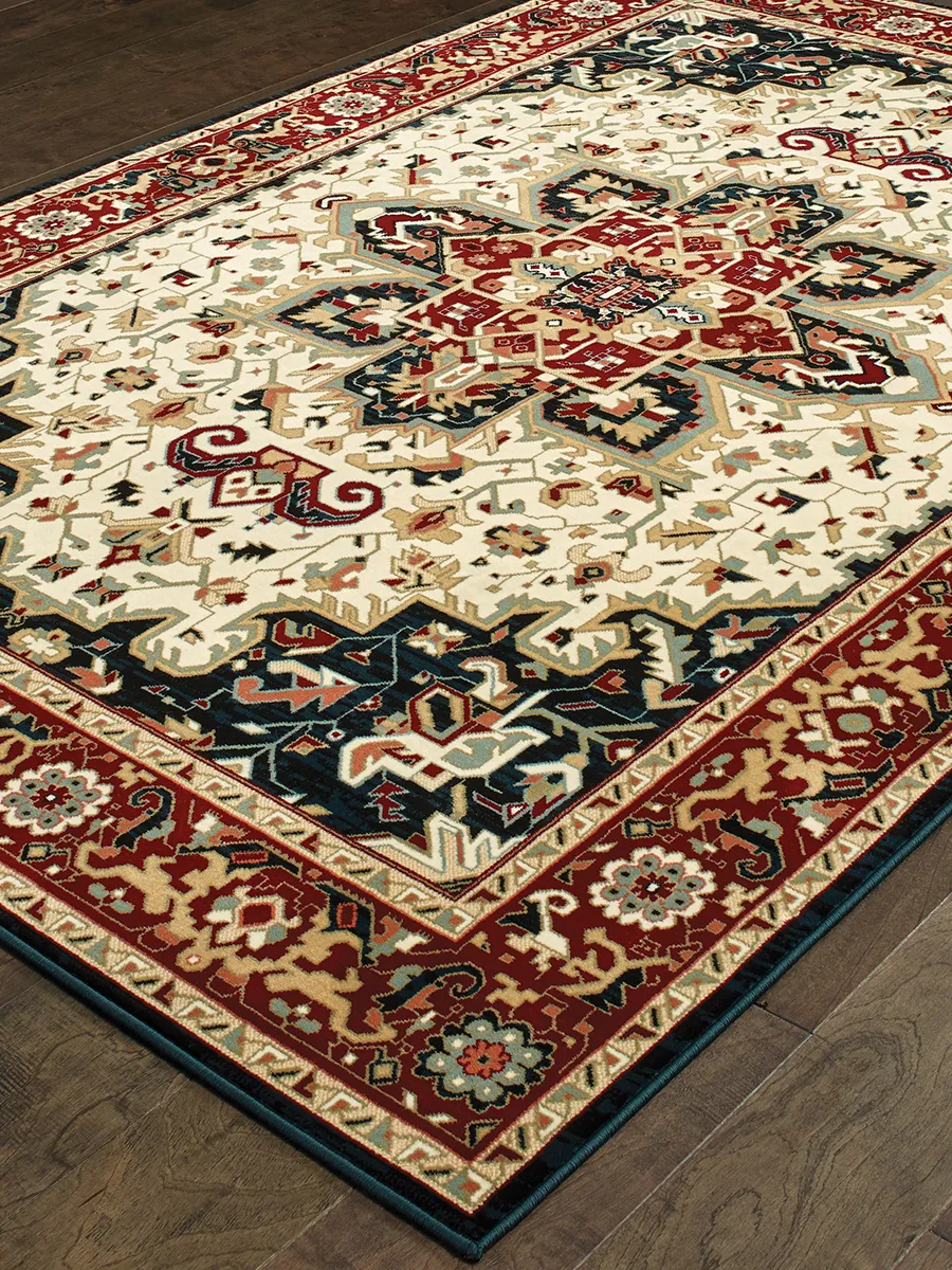 Kashan 6'7" x 9'6" Red Rug