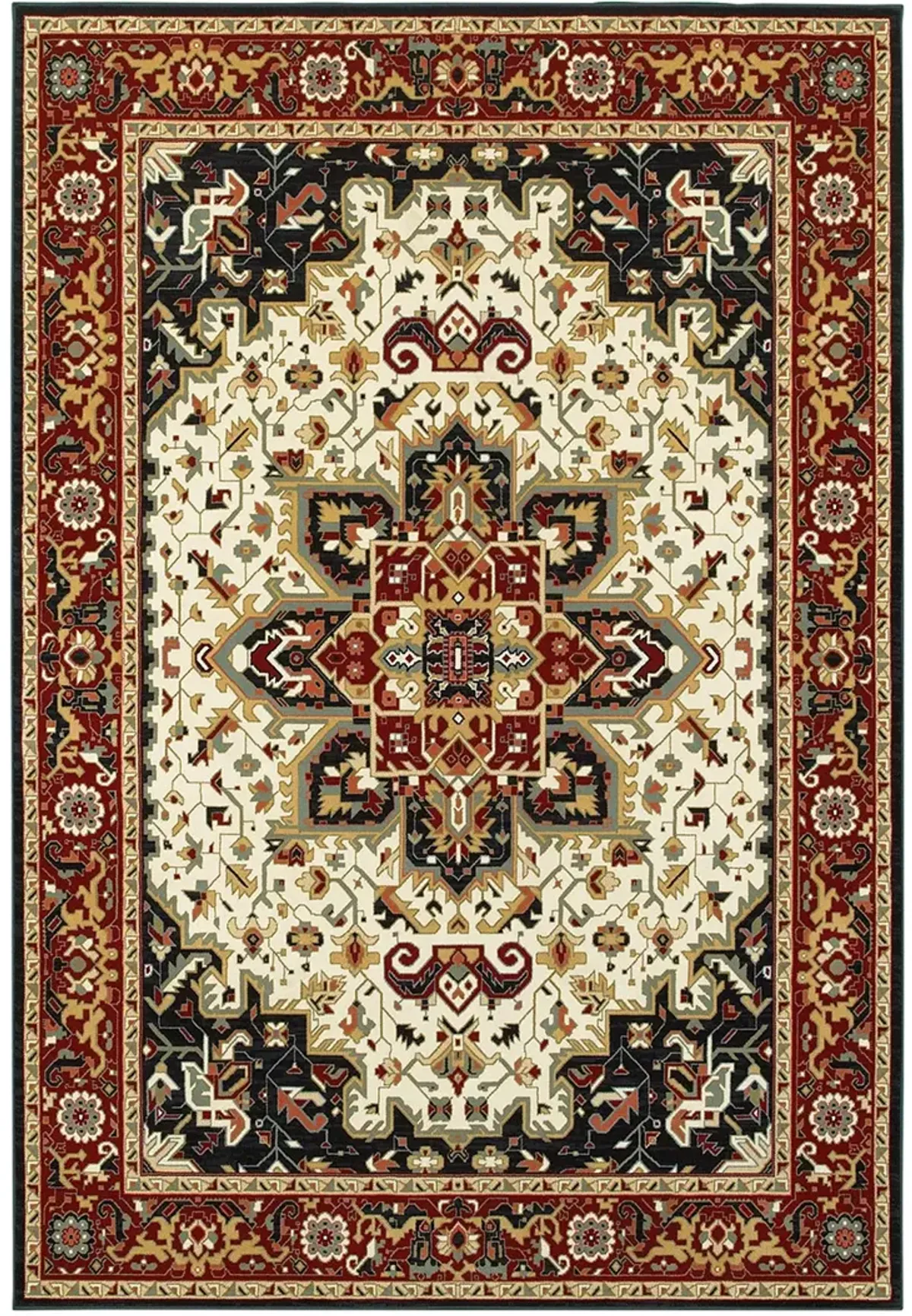 Kashan 6'7" x 9'6" Red Rug