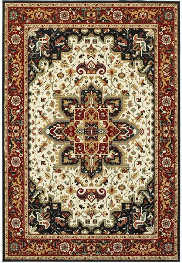 Kashan 6'7" x 9'6" Red Rug