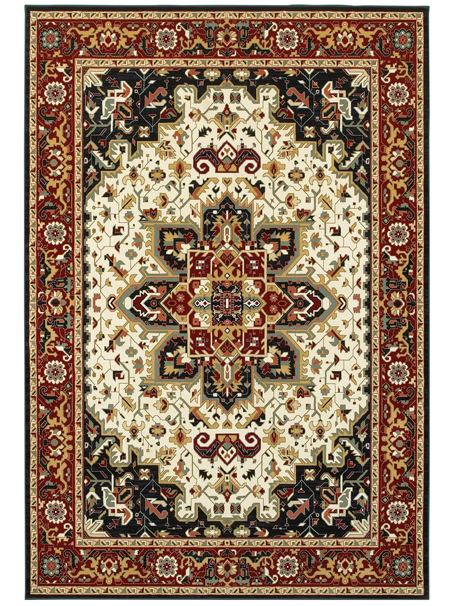 Kashan 6'7" x 9'6" Red Rug