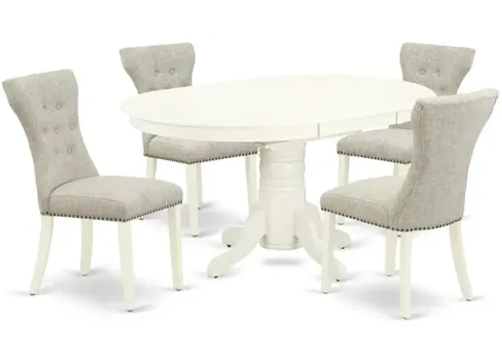 Dining Room Set Linen White